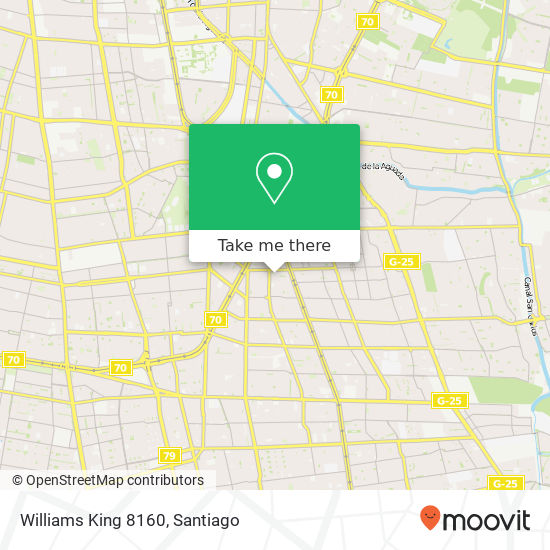 Williams King 8160 map