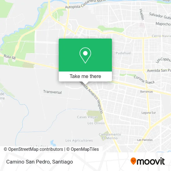 Camino San Pedro map