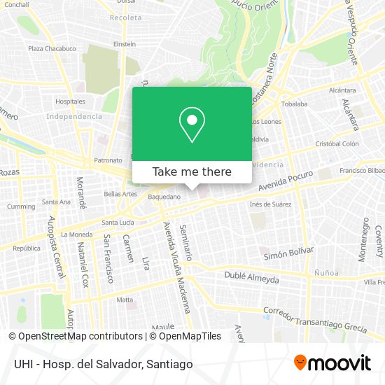 UHI - Hosp. del Salvador map