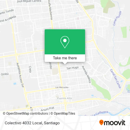 Colectivo 4032 Local map