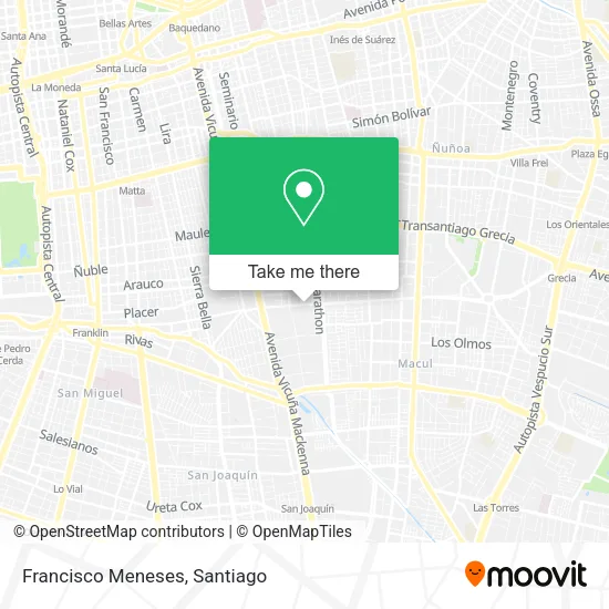 Francisco Meneses map