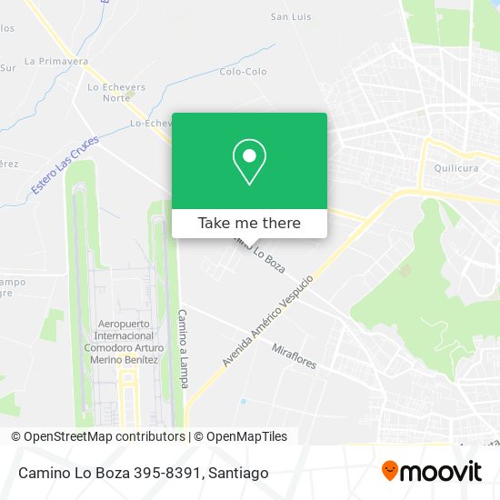 Camino Lo Boza 395-8391 map