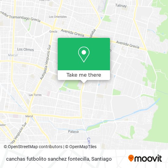 canchas futbolito sanchez fontecilla map