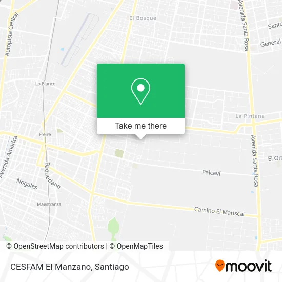 CESFAM El Manzano map