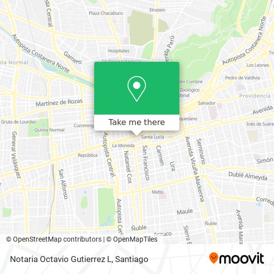 Notaria Octavio Gutierrez L map