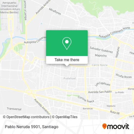 Pablo Neruda 5901 map