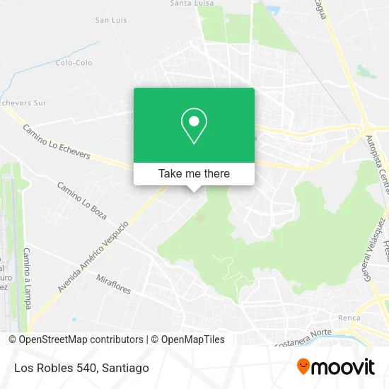 Los Robles 540 map