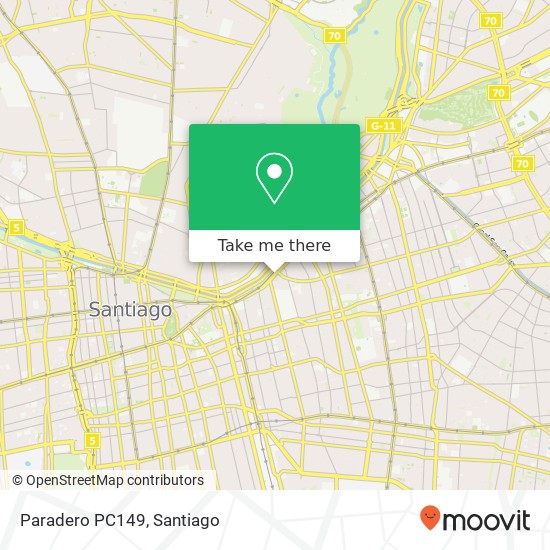 Paradero PC149 map