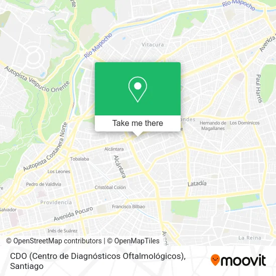 CDO (Centro de Diagnósticos Oftalmológicos) map