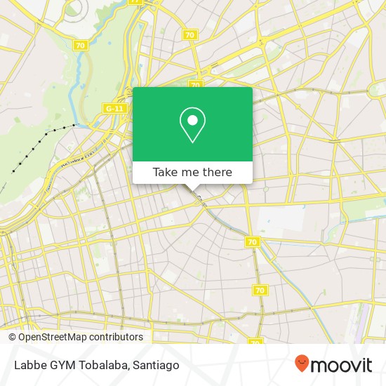 Labbe GYM Tobalaba map