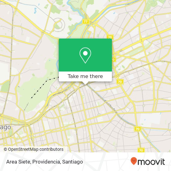 Area Siete, Providencia map
