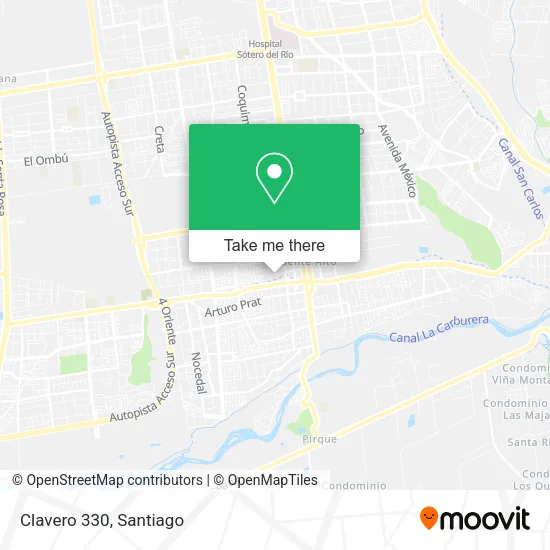 Clavero 330 map