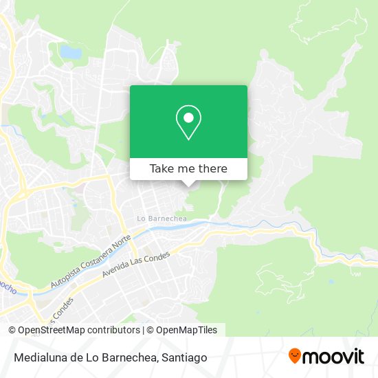 Medialuna de Lo Barnechea map
