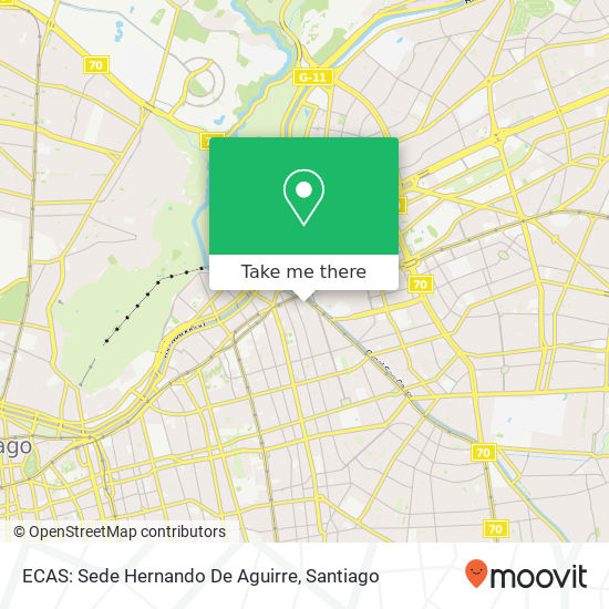 ECAS: Sede Hernando De Aguirre map