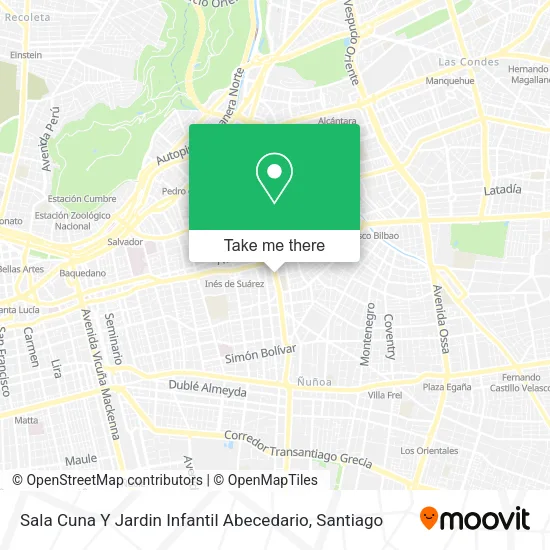 Mapa de Sala Cuna Y Jardin Infantil Abecedario