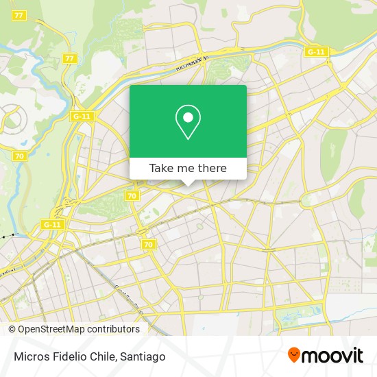 Micros Fidelio Chile map