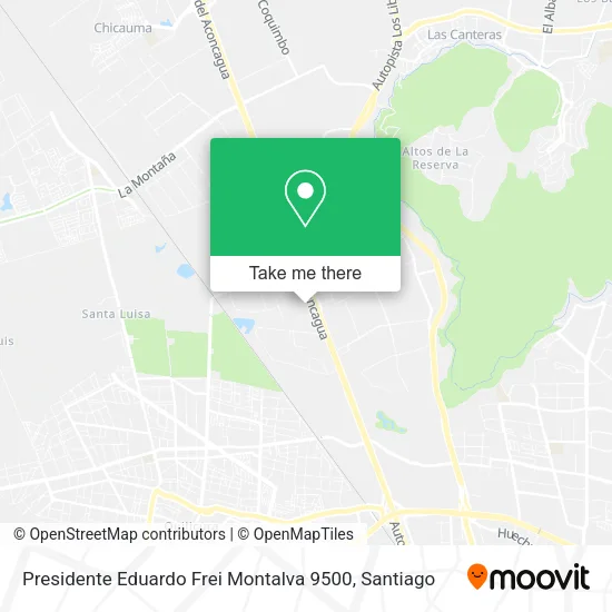 Presidente Eduardo Frei Montalva 9500 map