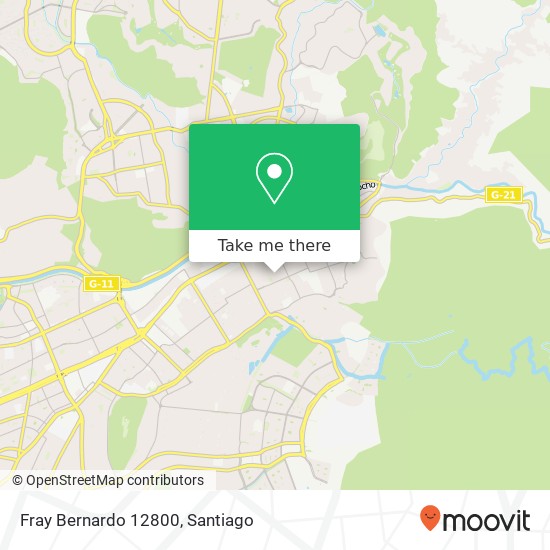 Fray Bernardo 12800 map