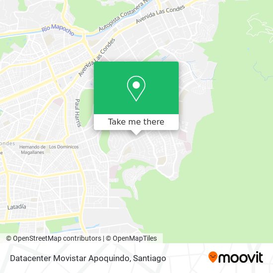 Mapa de Datacenter Movistar Apoquindo