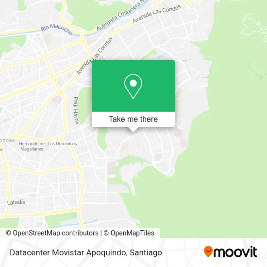 Datacenter Movistar Apoquindo map