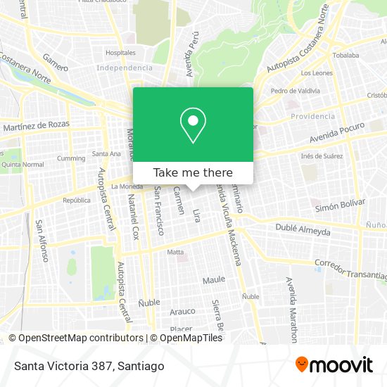 Santa Victoria 387 map