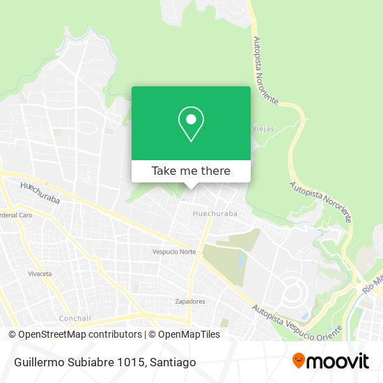 Guillermo Subiabre 1015 map
