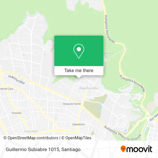 Guillermo Subiabre 1015 map