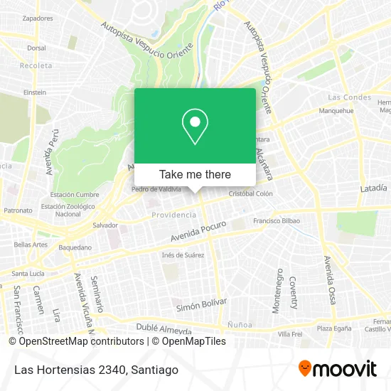 Las Hortensias 2340 map
