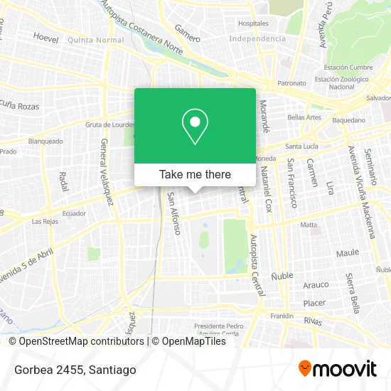 Gorbea 2455 map