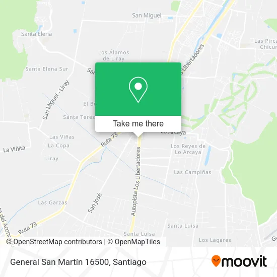 General San Martín 16500 map