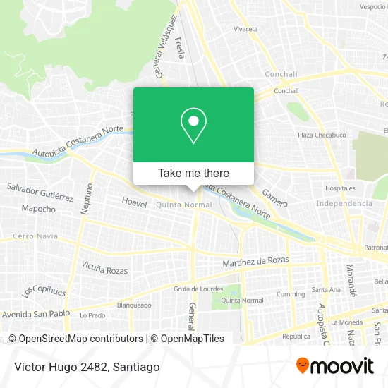 Víctor Hugo 2482 map