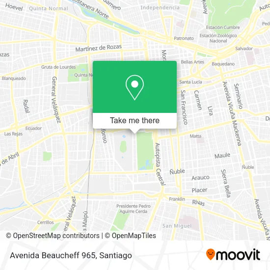 Avenida Beaucheff 965 map