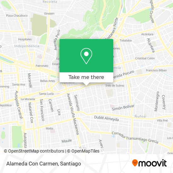 Alameda Con Carmen map