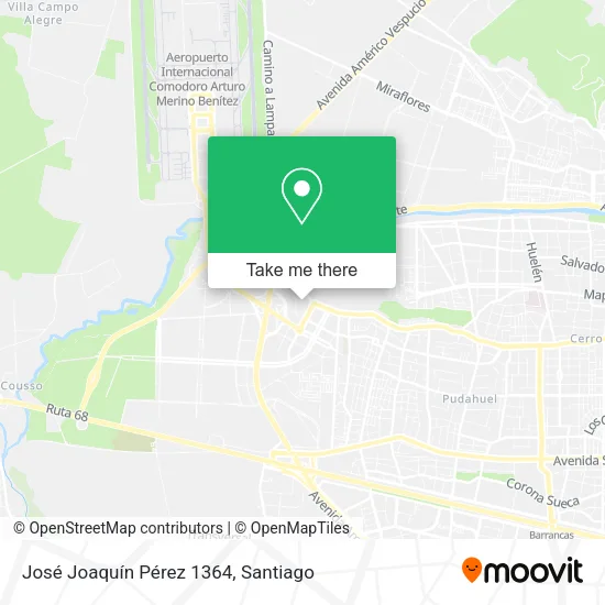 José Joaquín Pérez 1364 map