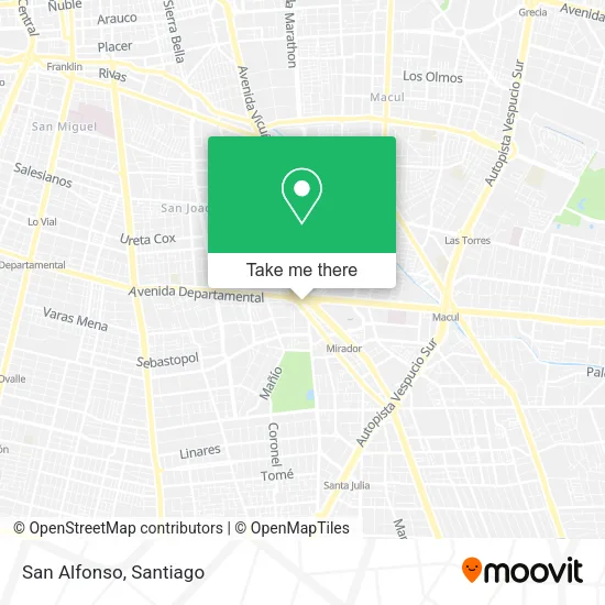 San Alfonso map