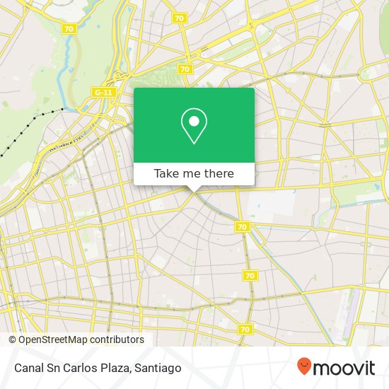 Canal Sn Carlos Plaza map