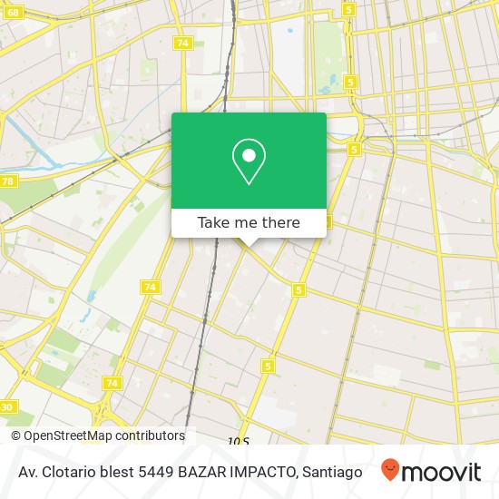 Av. Clotario blest 5449 BAZAR IMPACTO map