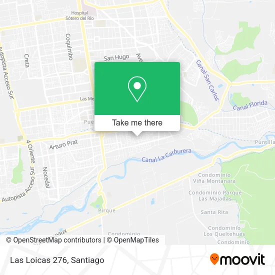 Las Loicas 276 map