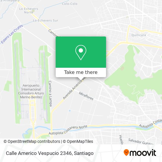 Calle Americo Vespucio 2346 map