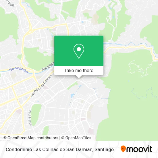 Condominio Las Colinas de San Damian map