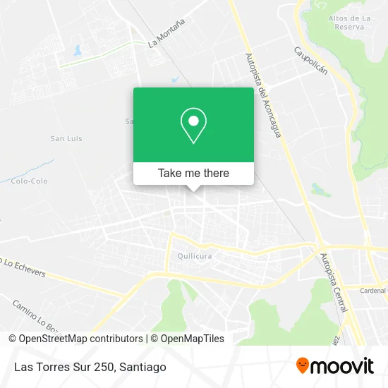 Las Torres Sur 250 map