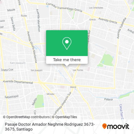 Pasaje Doctor Amador Neghme Rodríguez 3673-3675 map