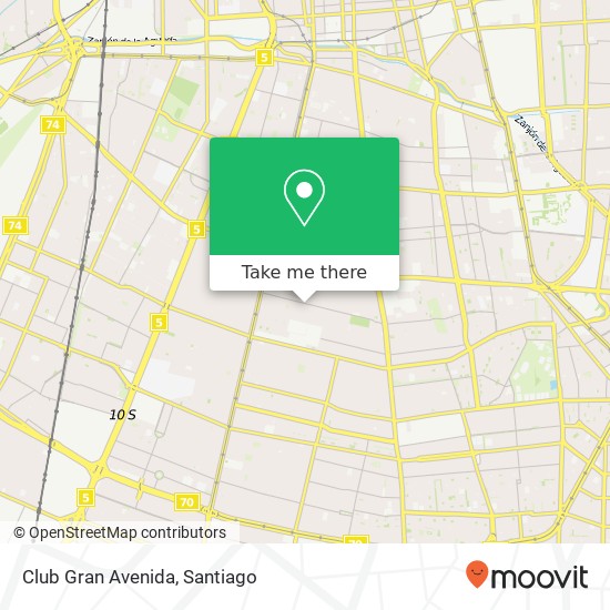 Club Gran Avenida map