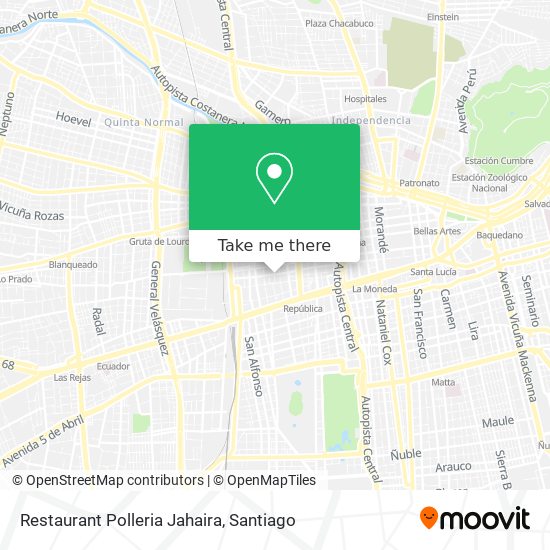 Restaurant Polleria Jahaira map