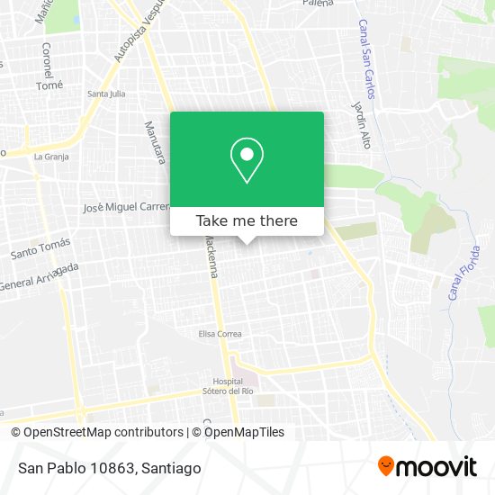 San Pablo 10863 map