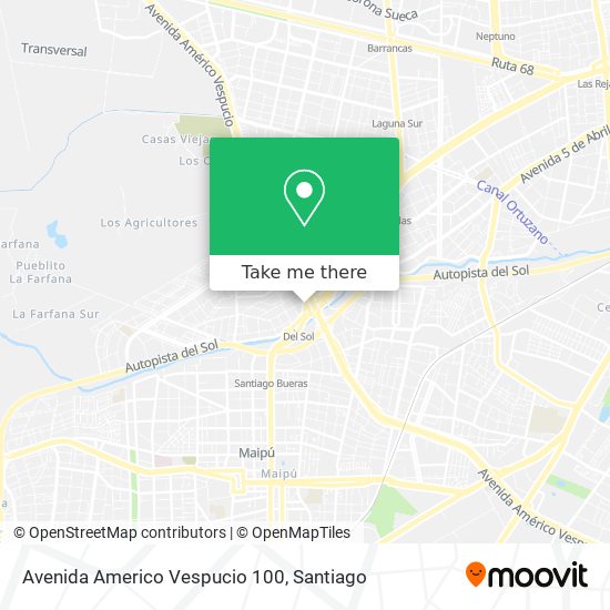 Avenida Americo Vespucio 100 map