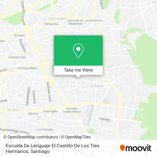 Escuela De Lenguaje El Castillo De Los Tres Hermanos map