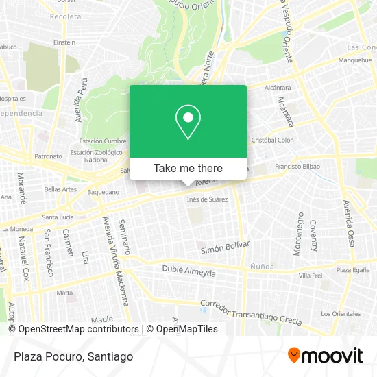 Plaza Pocuro map