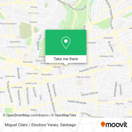 Miguel Claro / Eliodoro Yanez map