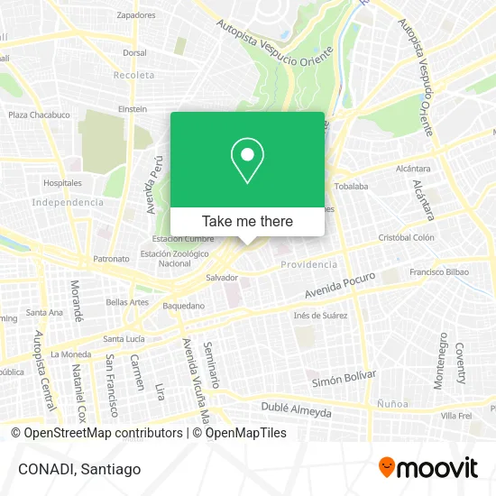 Mapa de CONADI
